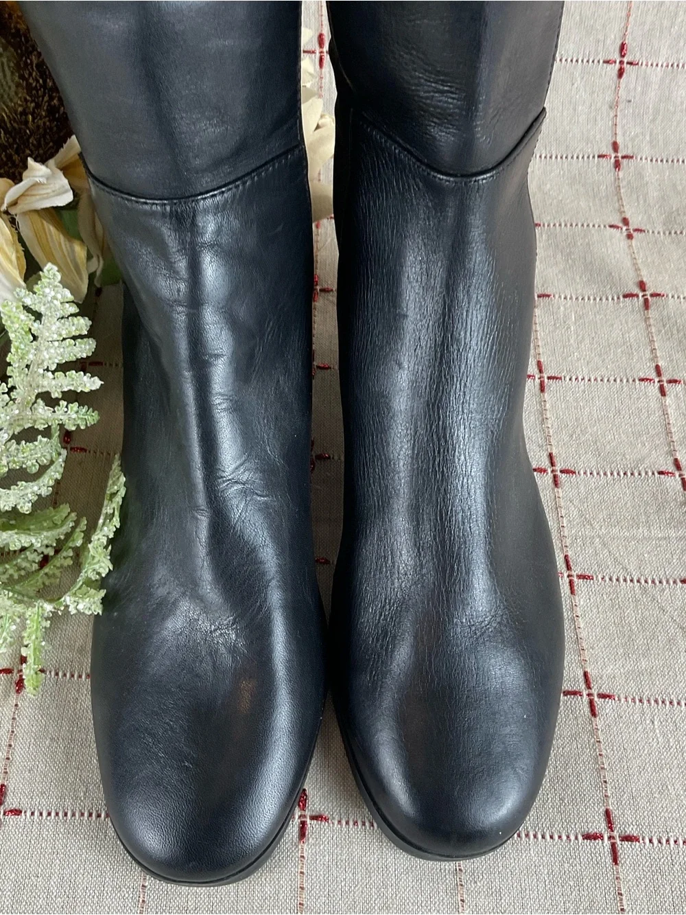 Vince Camuto “Karita” Over The Knee Riding Boots Women's Sz 5 Black Leather New